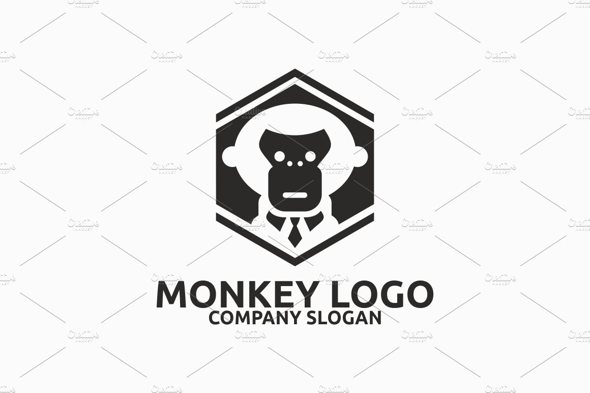 Monkey head logo vector - Gorilla Brand Symbol 24118285 Vector Art at  Vecteezy