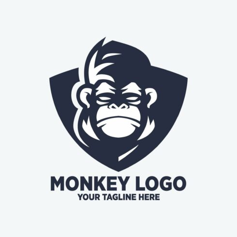 Monkey Shield Logo Design Templates cover image.