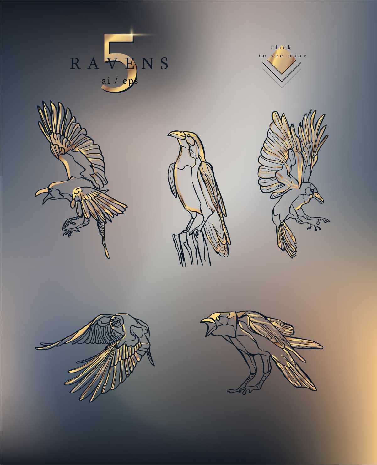 Mystical ravens preview image.
