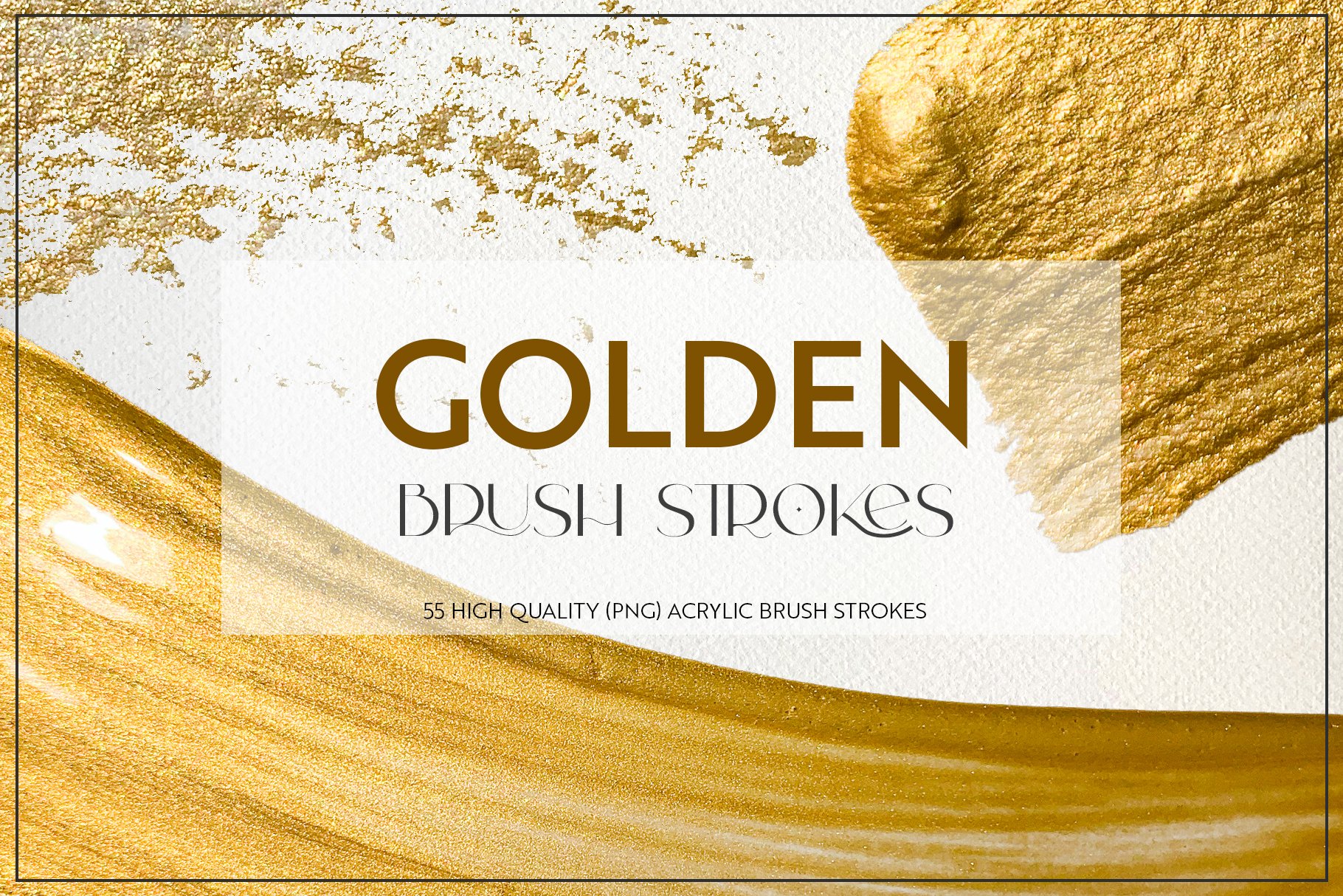 Golden | Acrylic Brush Strokes cover image.
