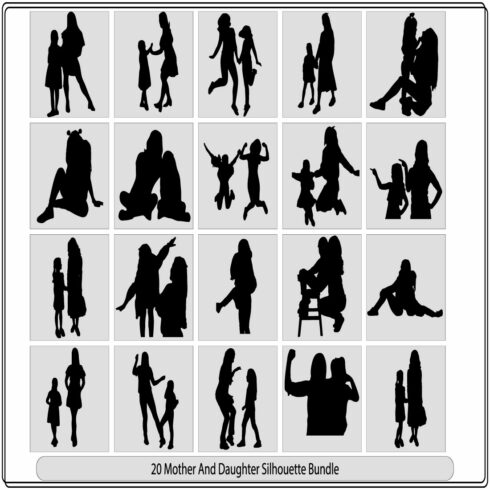 silhouette of mother and child, mom and baby,vector silhouette of a Mother and a daughter,Family silhouettes,Vector silhouette of mother with daughter,Silhouette of mother and daughter, cover image.