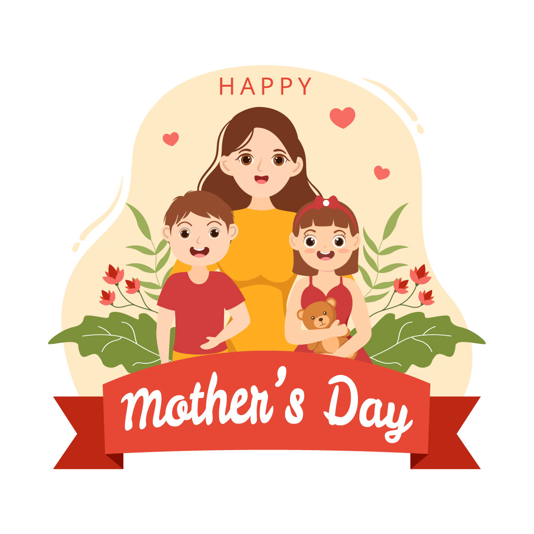 14 Happy Mother Day Illustration preview image.