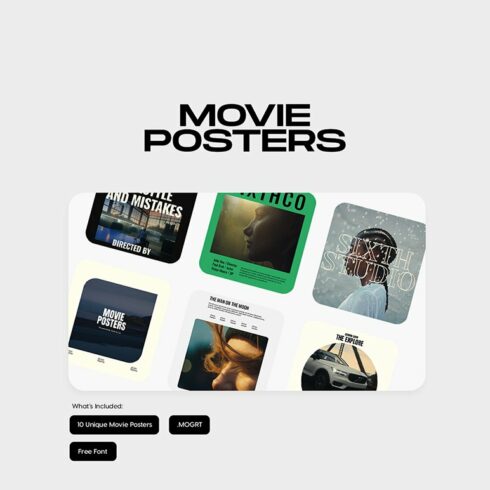 Movie Poster Templates cover image.