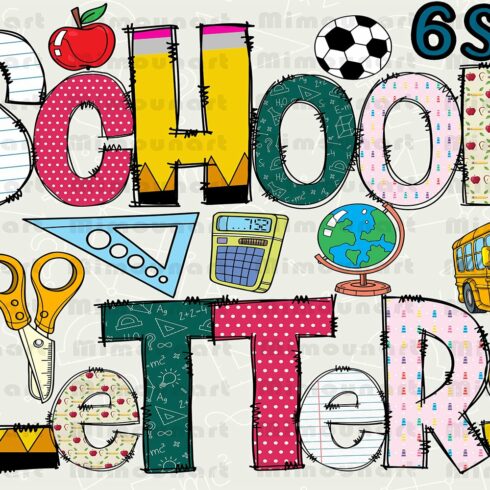 Back to school Alphabet Doodle cover image.