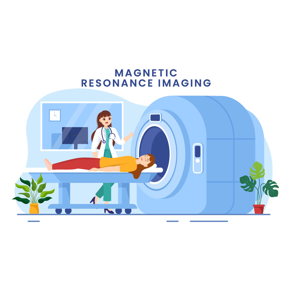 14 MRI or Magnetic Resonance Imaging Illustration preview image.