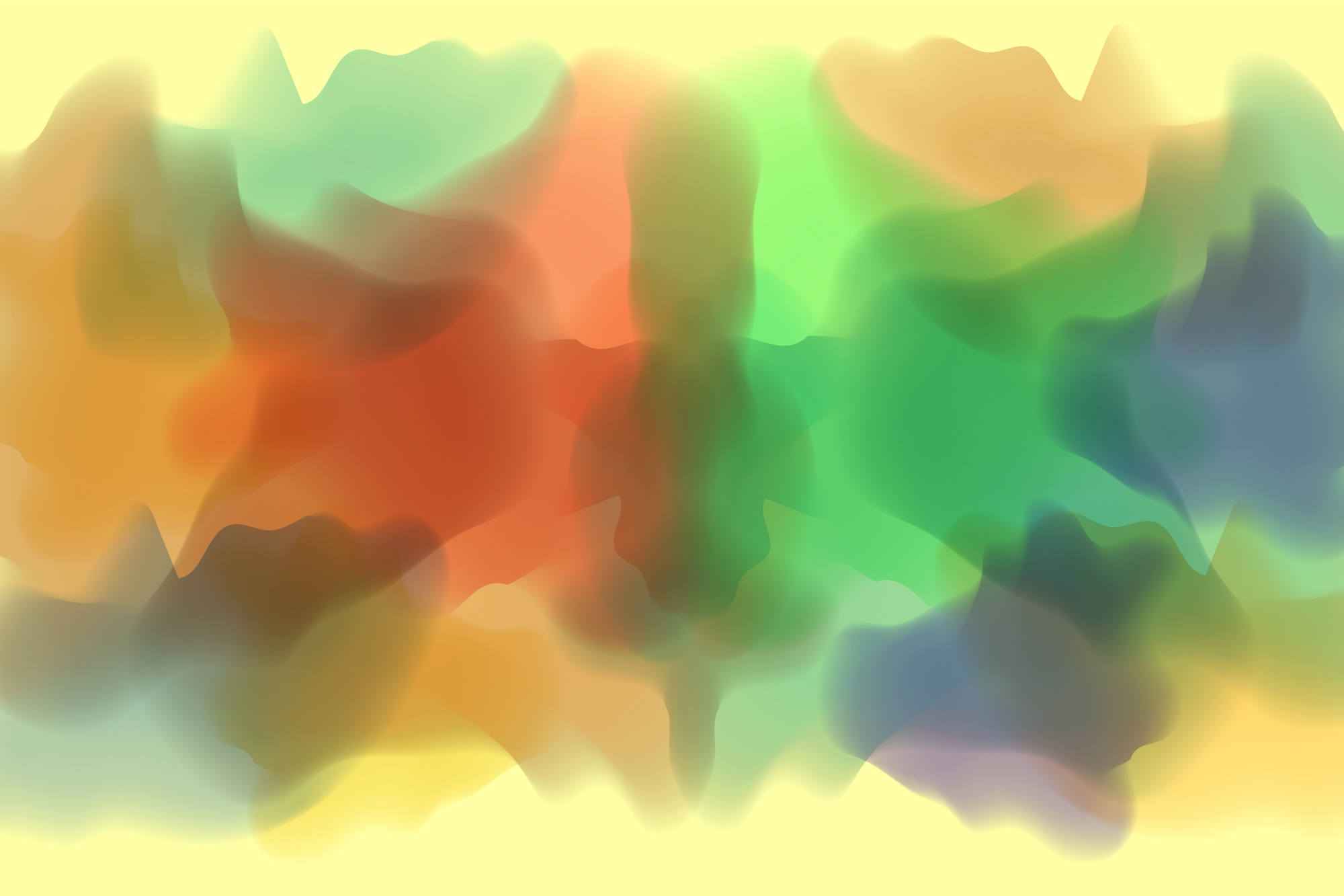 Blurry image of a multicolored background.