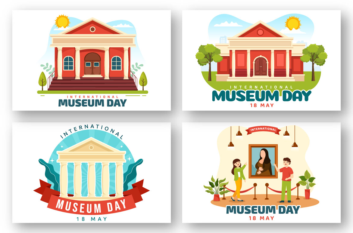 15 International Museum Day Illustration MasterBundles