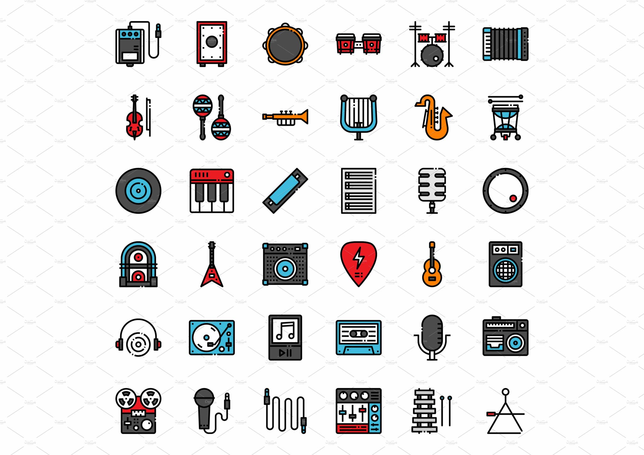 Music Instrument Icons – MasterBundles