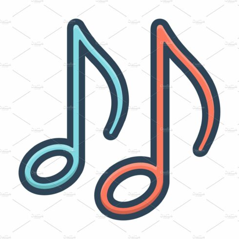 Music note icon cover image.