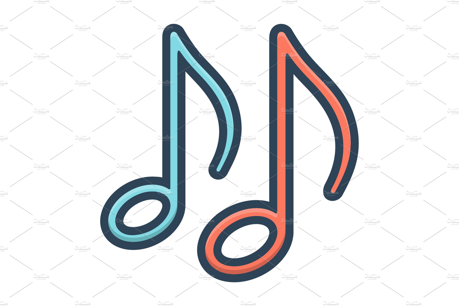 Music note icon cover image.