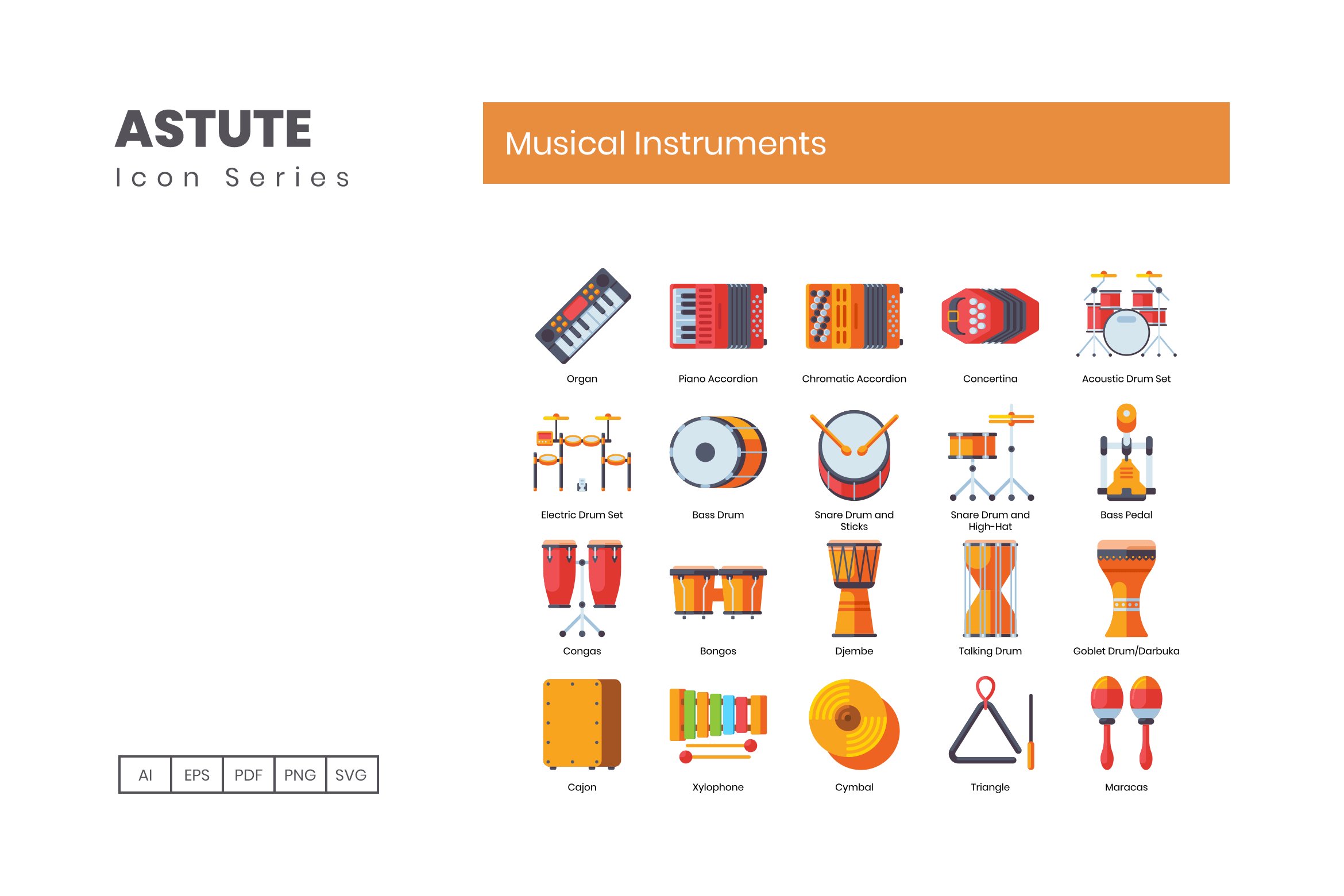 musical instruments icons astute cm 2 853