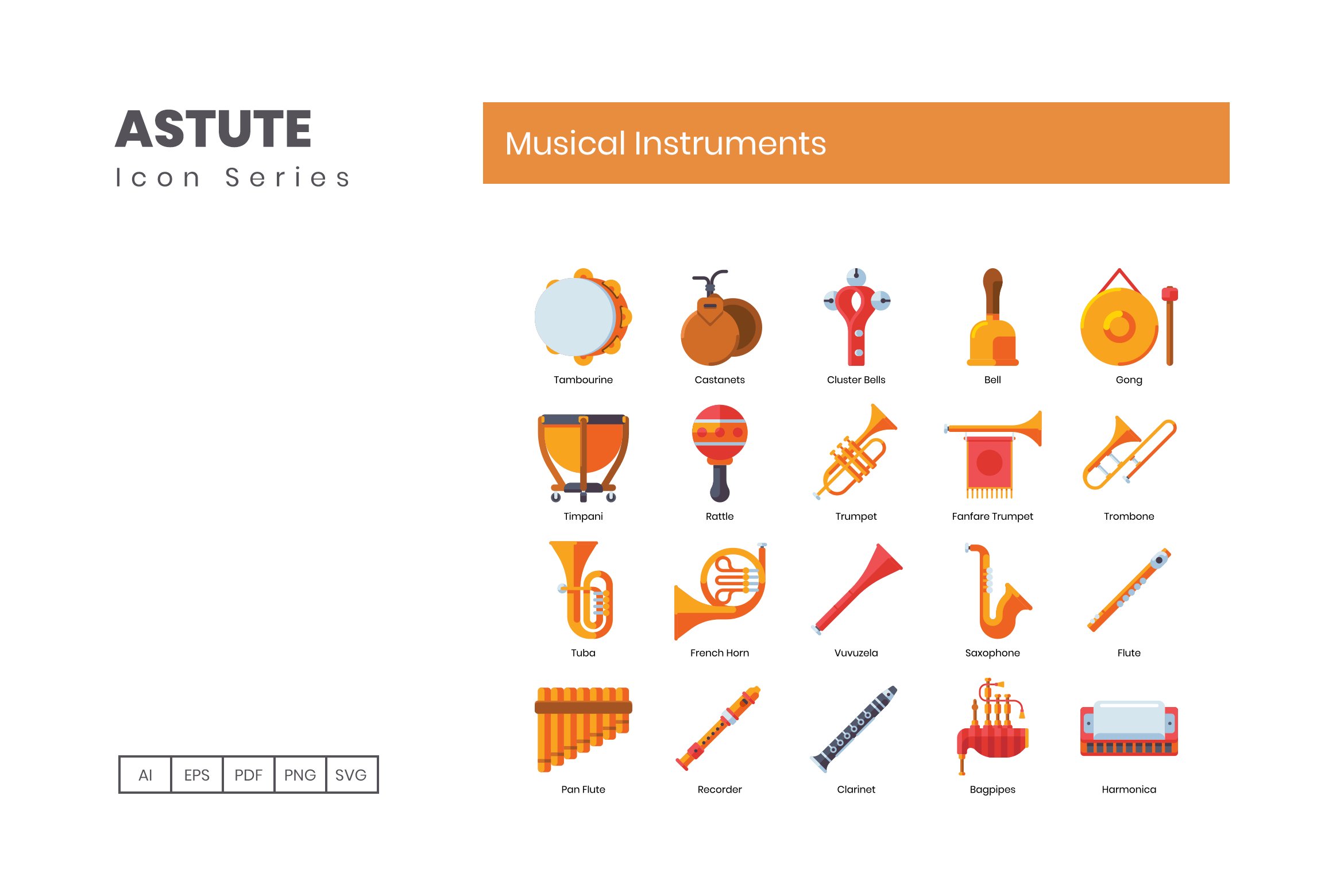 musical instruments icons astute cm 3 506