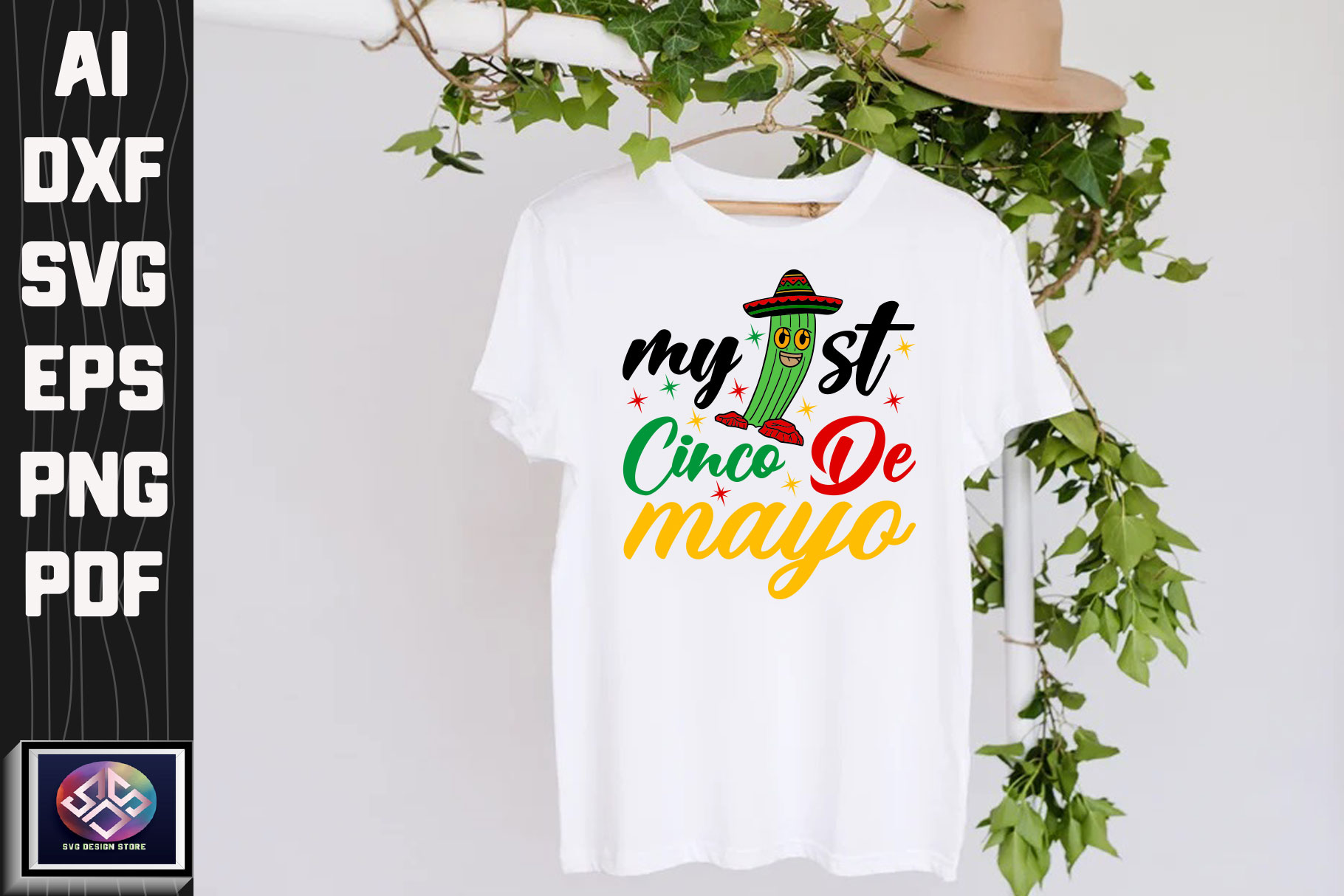 T - shirt with the words my first cinco de mayoo on it.