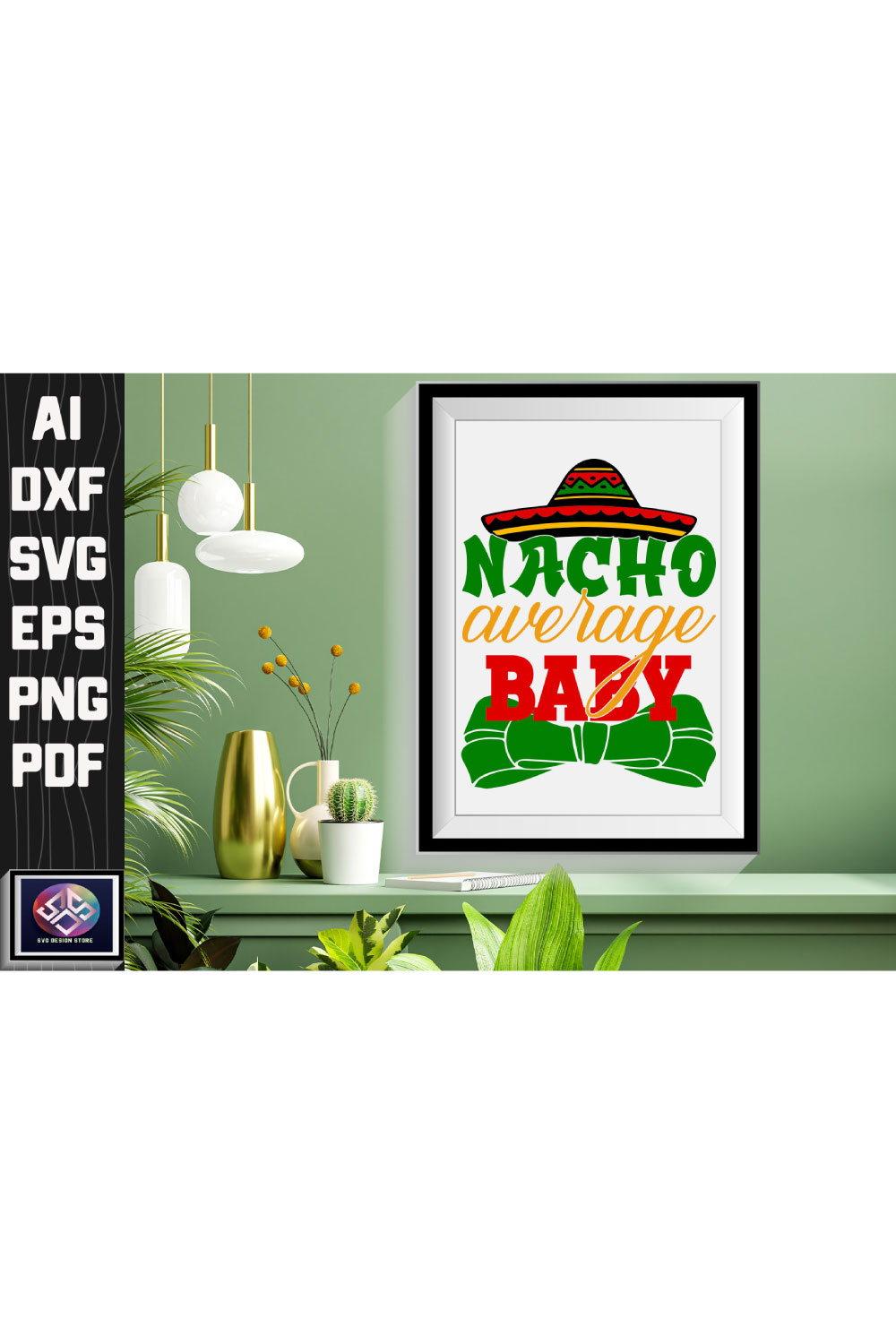 Nacho Average Baby pinterest preview image.