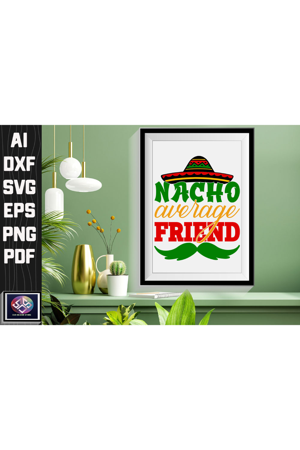 Nacho Average Friend pinterest preview image.