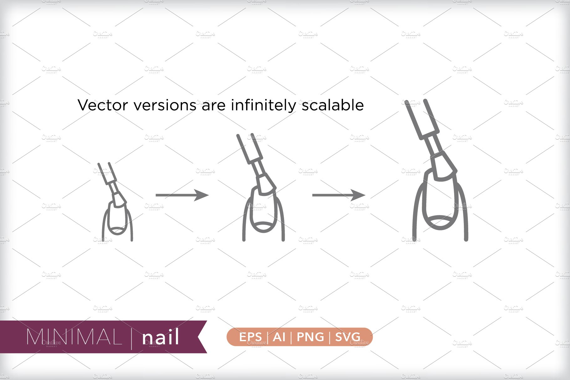 nail icons 3 822