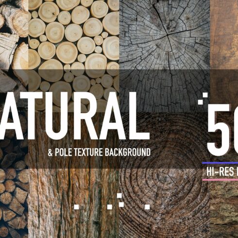 50 Natural & pole wood background cover image.