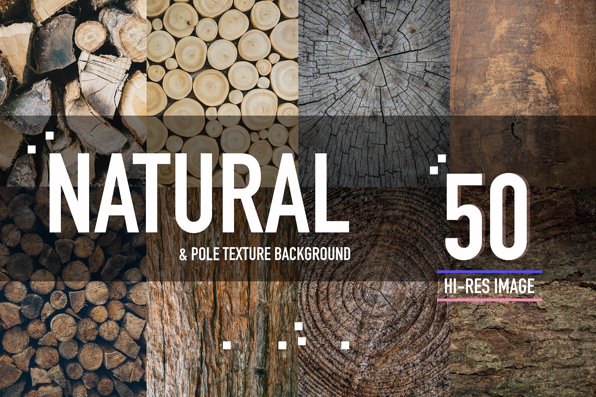 50 Natural & pole wood background cover image.