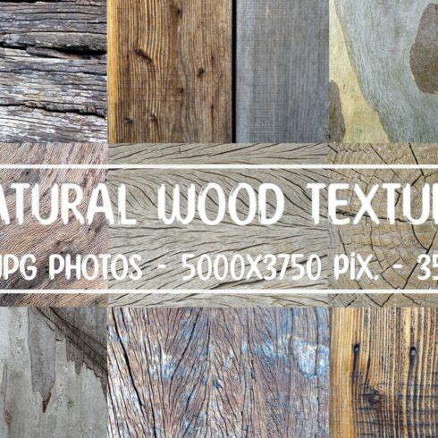 NATURAL WOOD TEXTURES cover image.