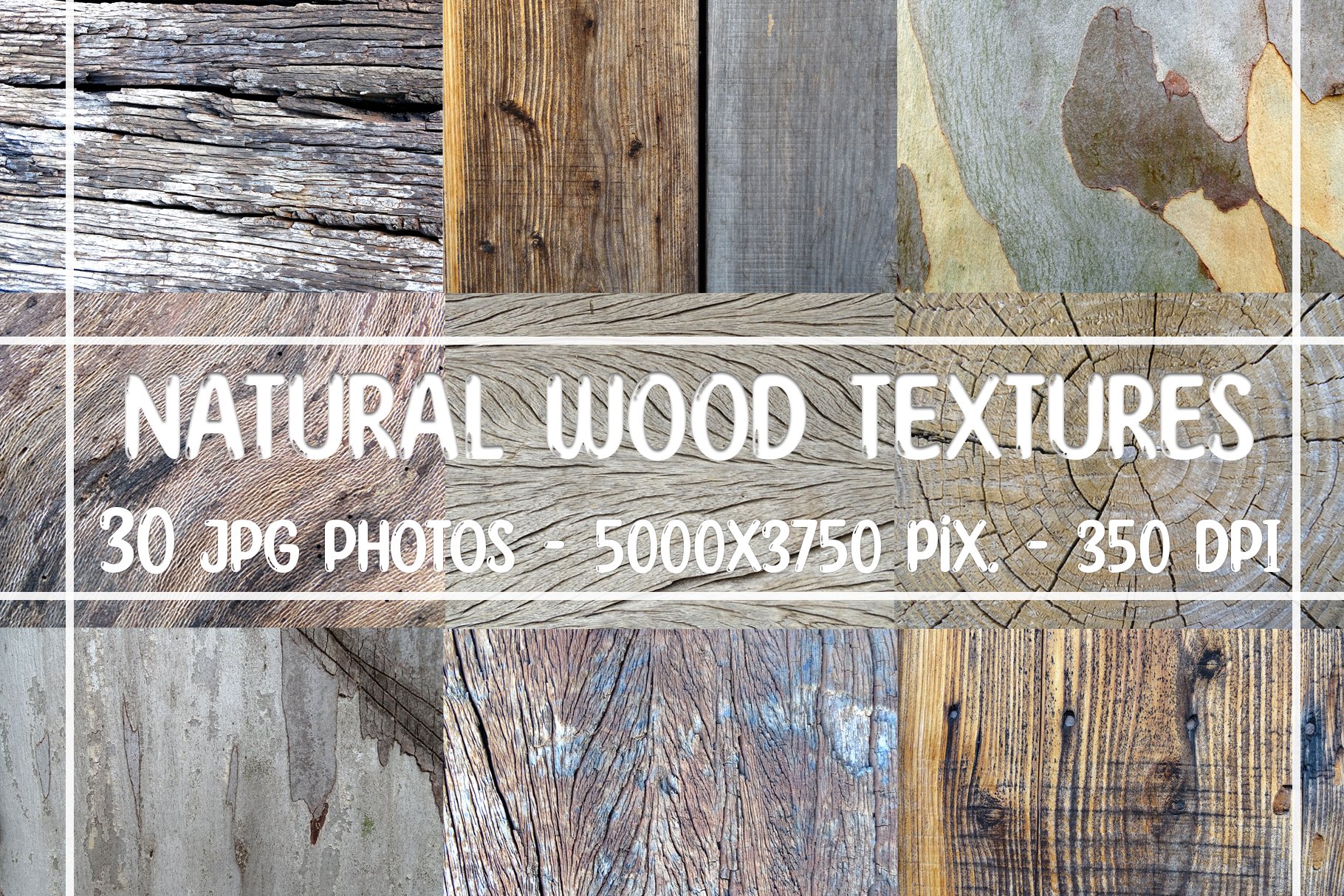 NATURAL WOOD TEXTURES cover image.