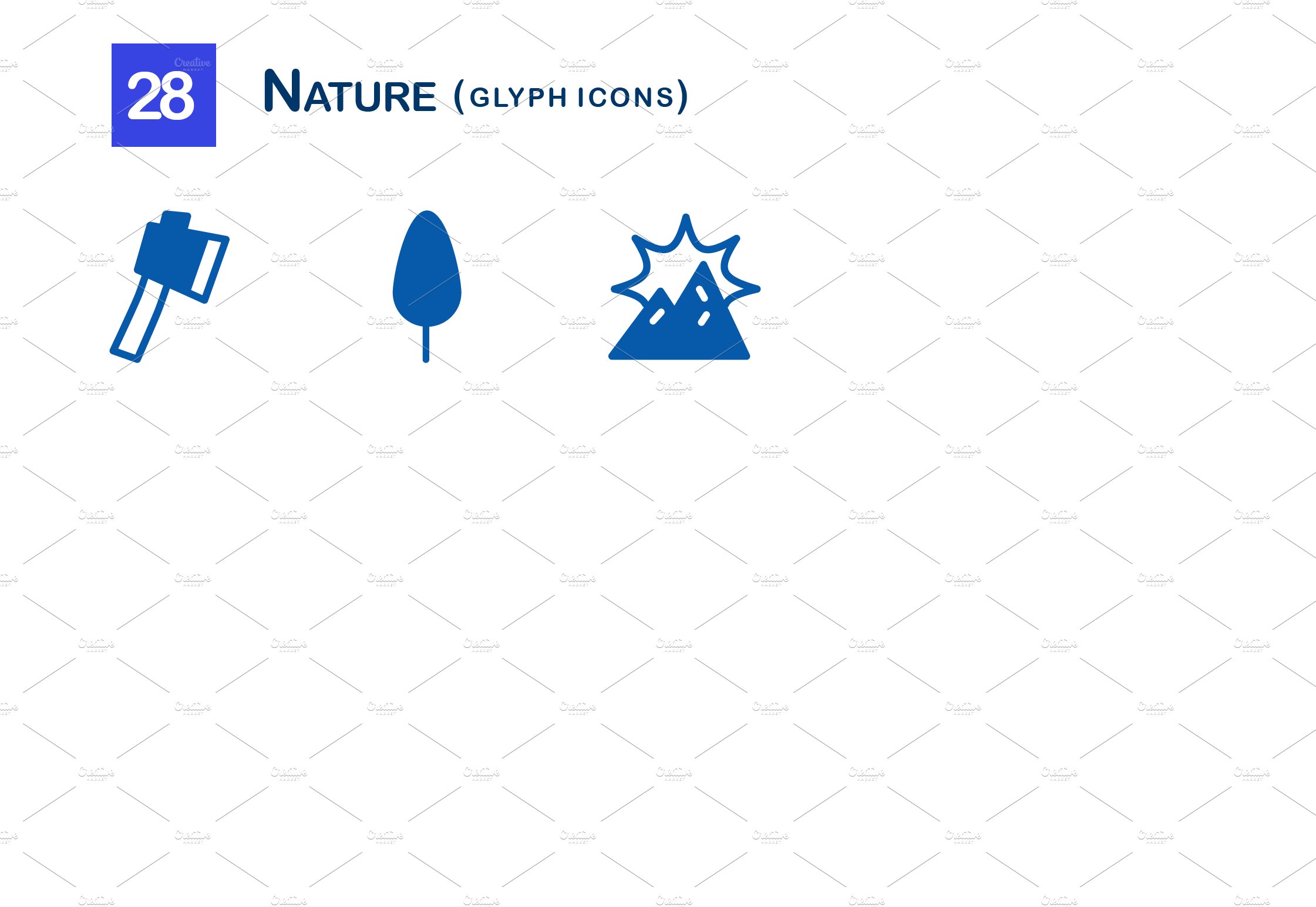 nature glyph icons preview slide 2 93