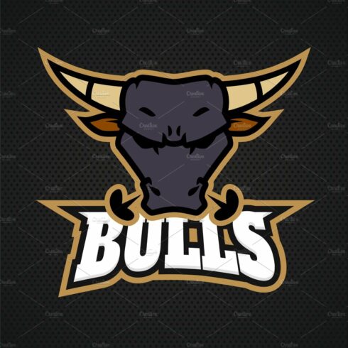 Modern professional bull logo for a cover image.