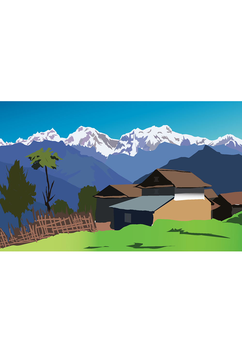 Nepali Village home pinterest preview image.