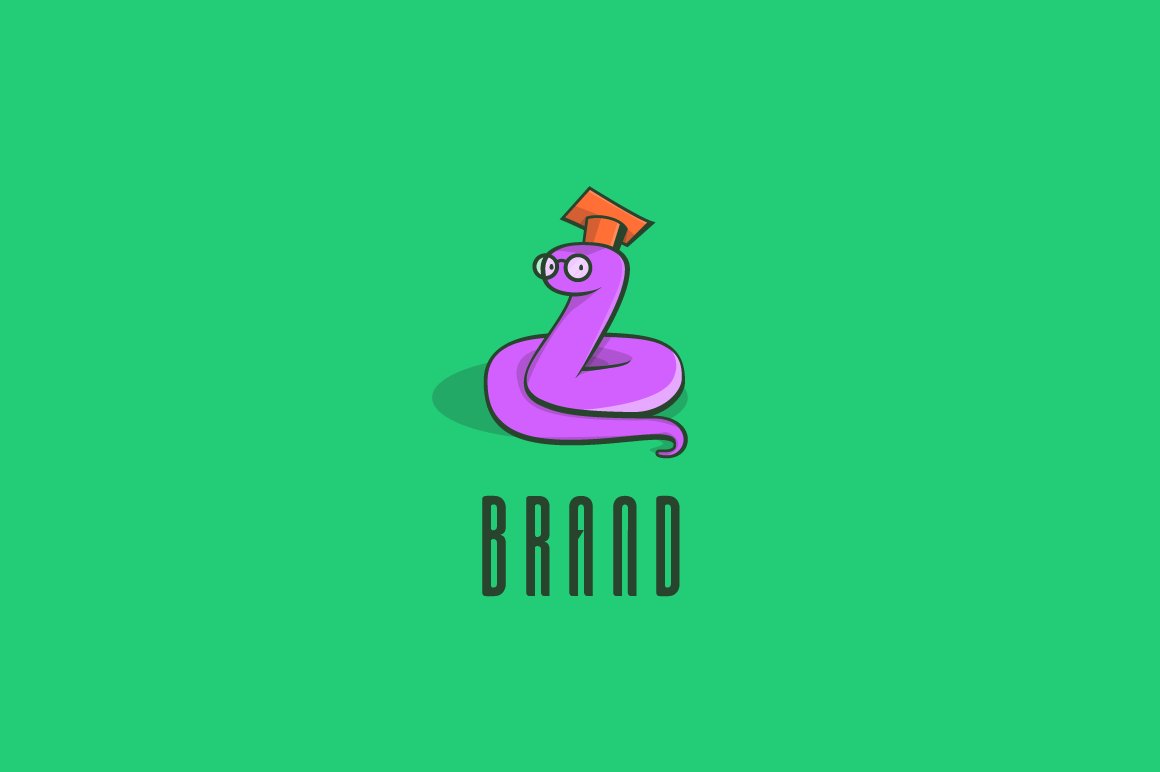 Nerdy Snake Logo cover image.