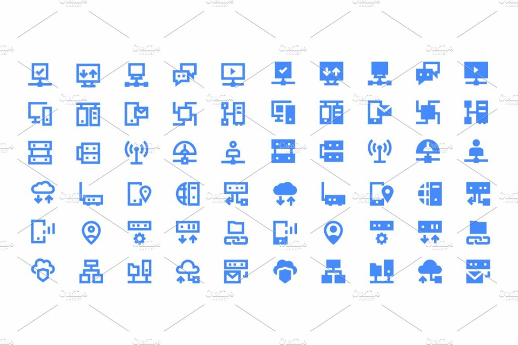 220 Networking Material Design Icons – MasterBundles