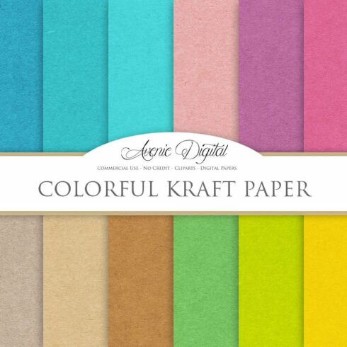 Colorful Kraft Paper Textures cover image.