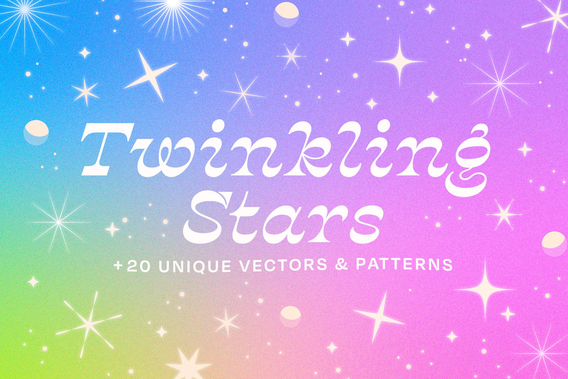 Twinkling Star Vector Pack cover image.