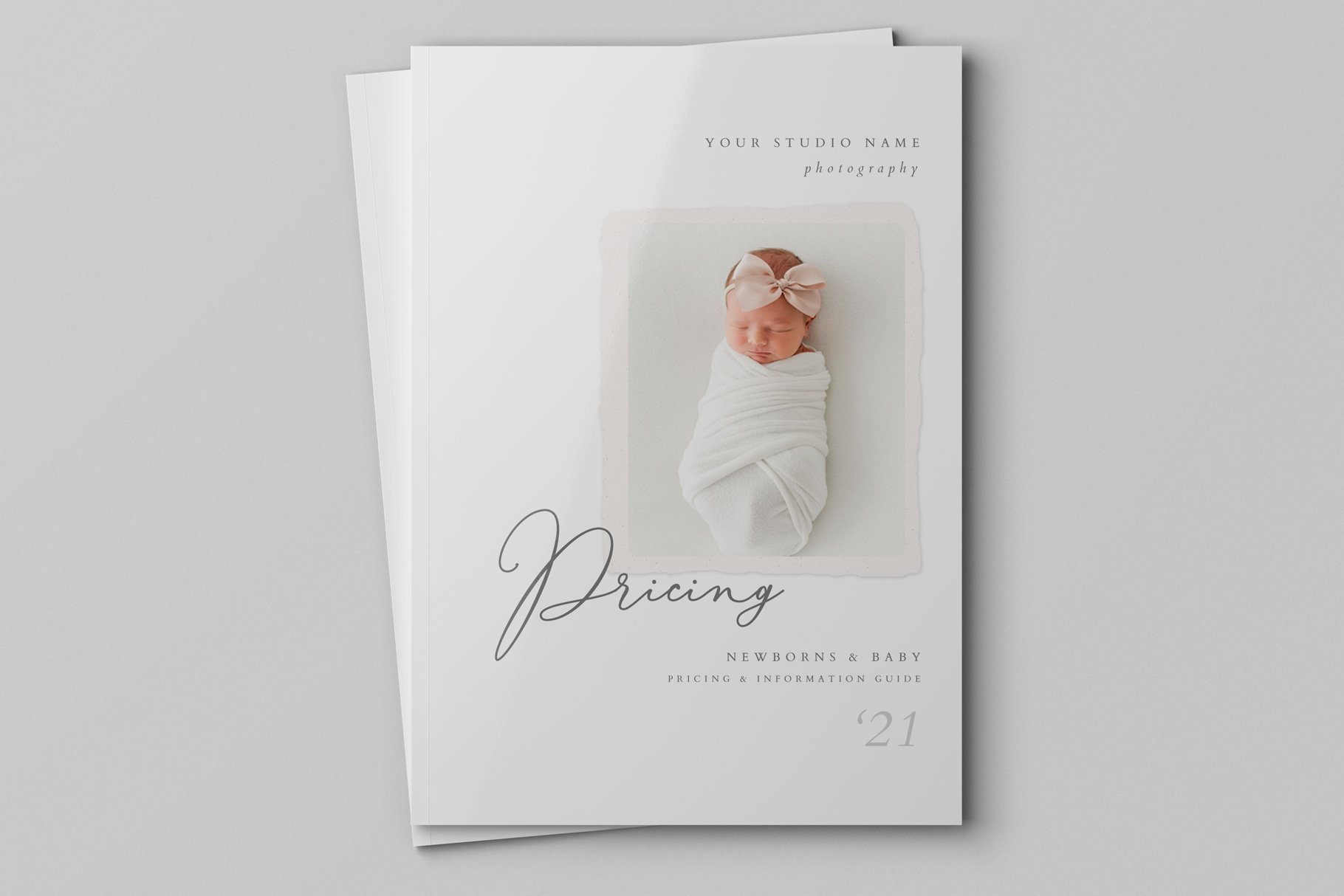 newborn photographer magazine template 733