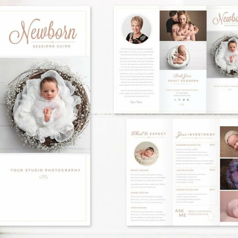 Newborn Trifold Brochure INDD cover image.