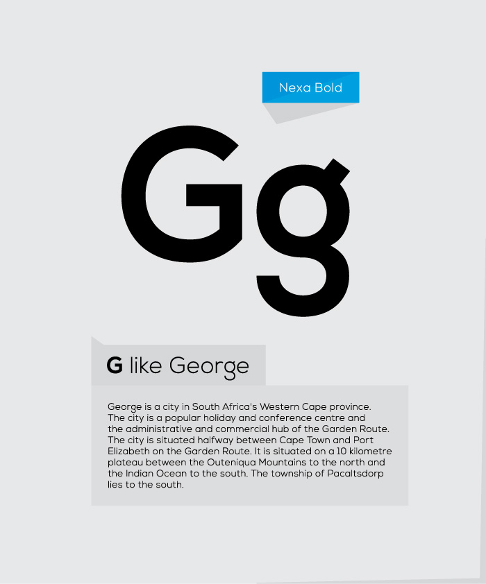 White and black typeface with the letter g on it.