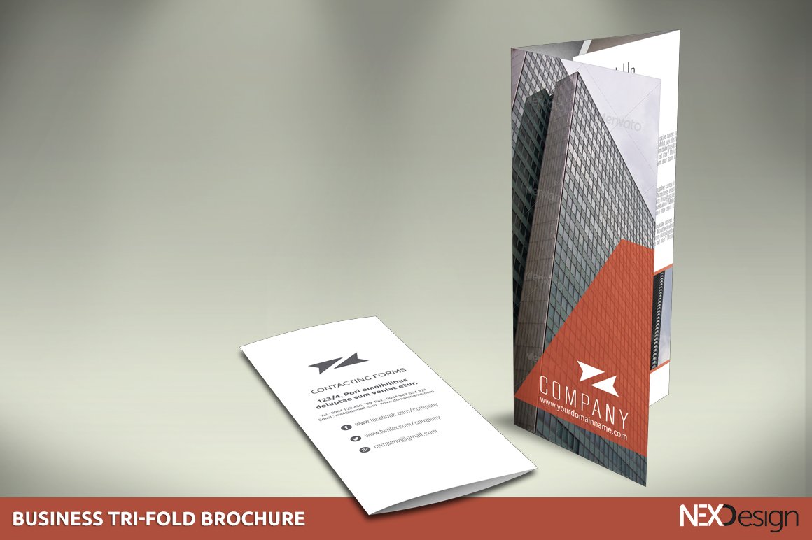 Business Tri-Fold Brochure - SK cover image.