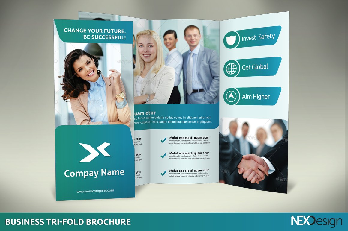 nexdesign business tri fold brochures 2 257
