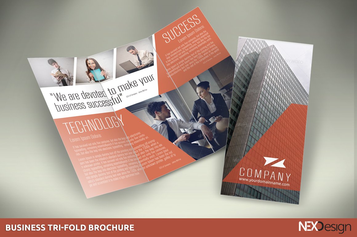 nexdesign business tri fold brochures 3 344