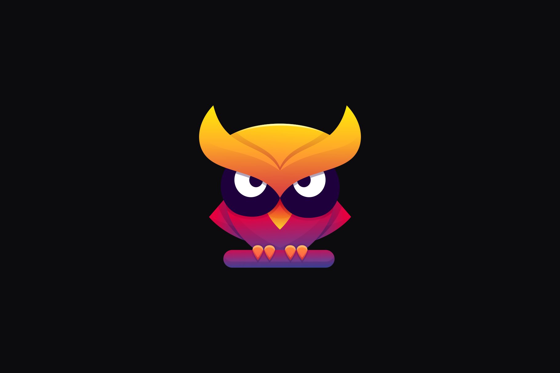 Night Owl Gradient Colorful Style. cover image.