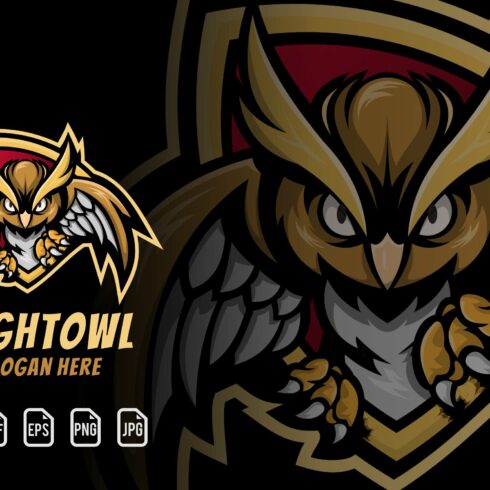 Owl Mascot Logo cover image.