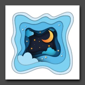 Night Paper Cut-out Effect - MasterBundles