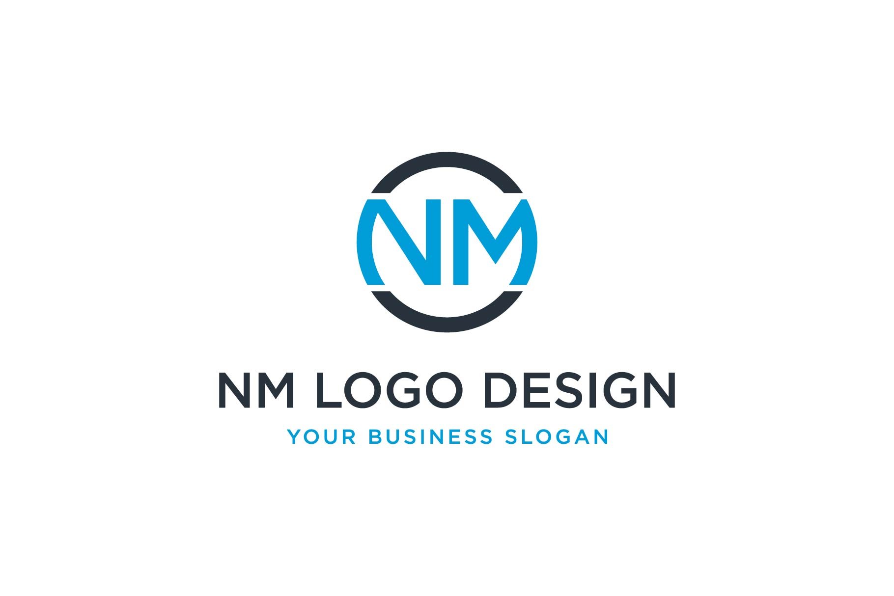 Premium Vector | Nm logo design vector image