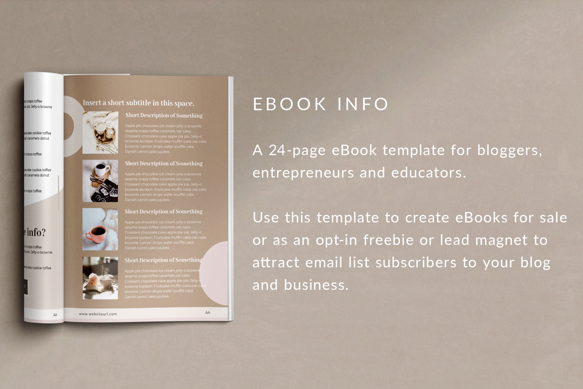 eBook Canva Template | Nordic preview image.