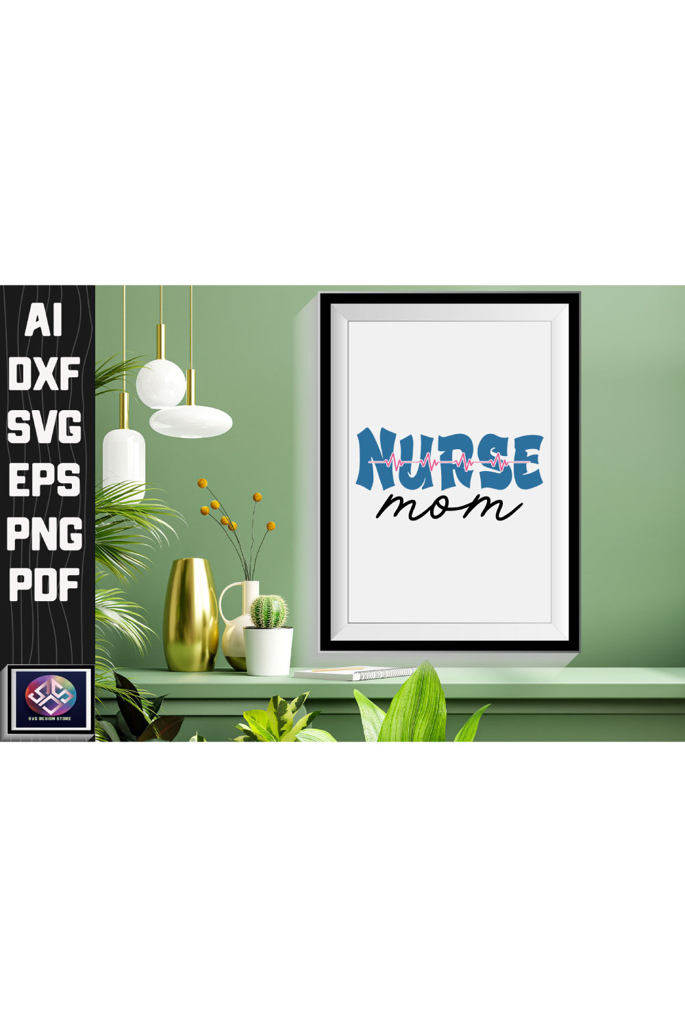 Nurse Mom pinterest preview image.