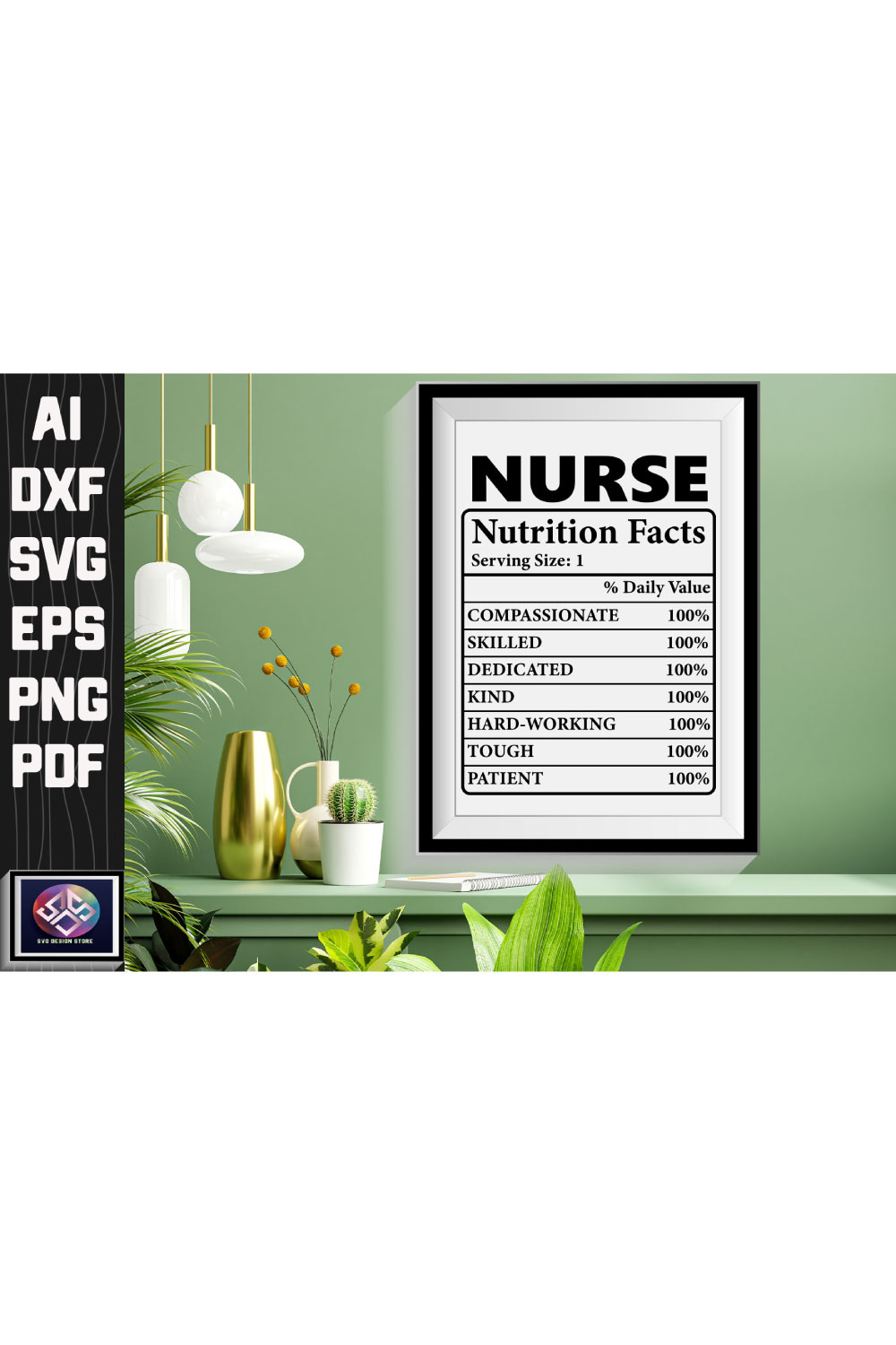 Nurse Nutrition Facts pinterest preview image.