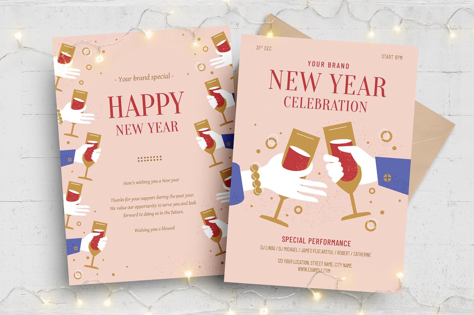 New Years Eve Flyer Template cover image.