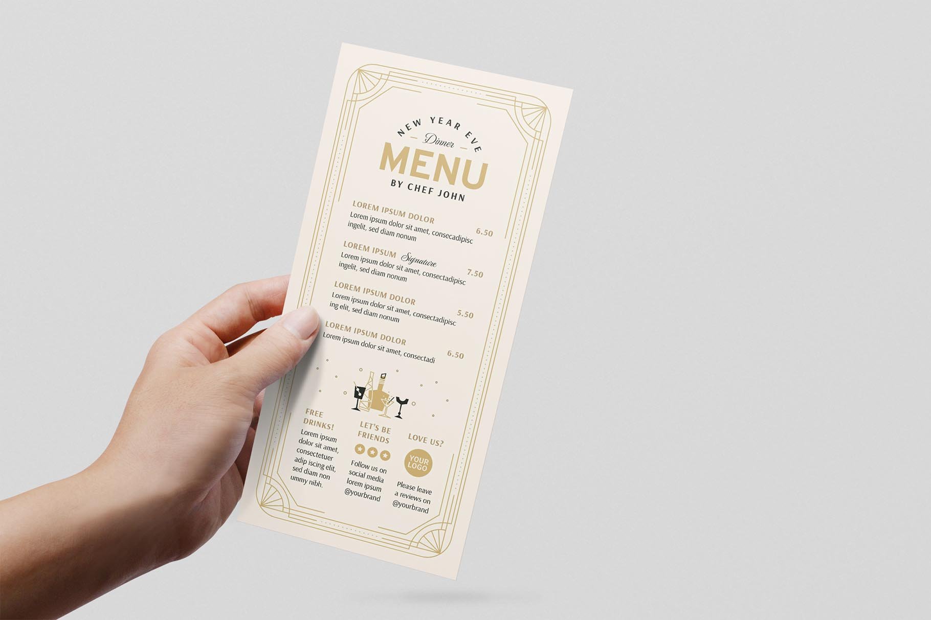 nye menu templates dl hand 939