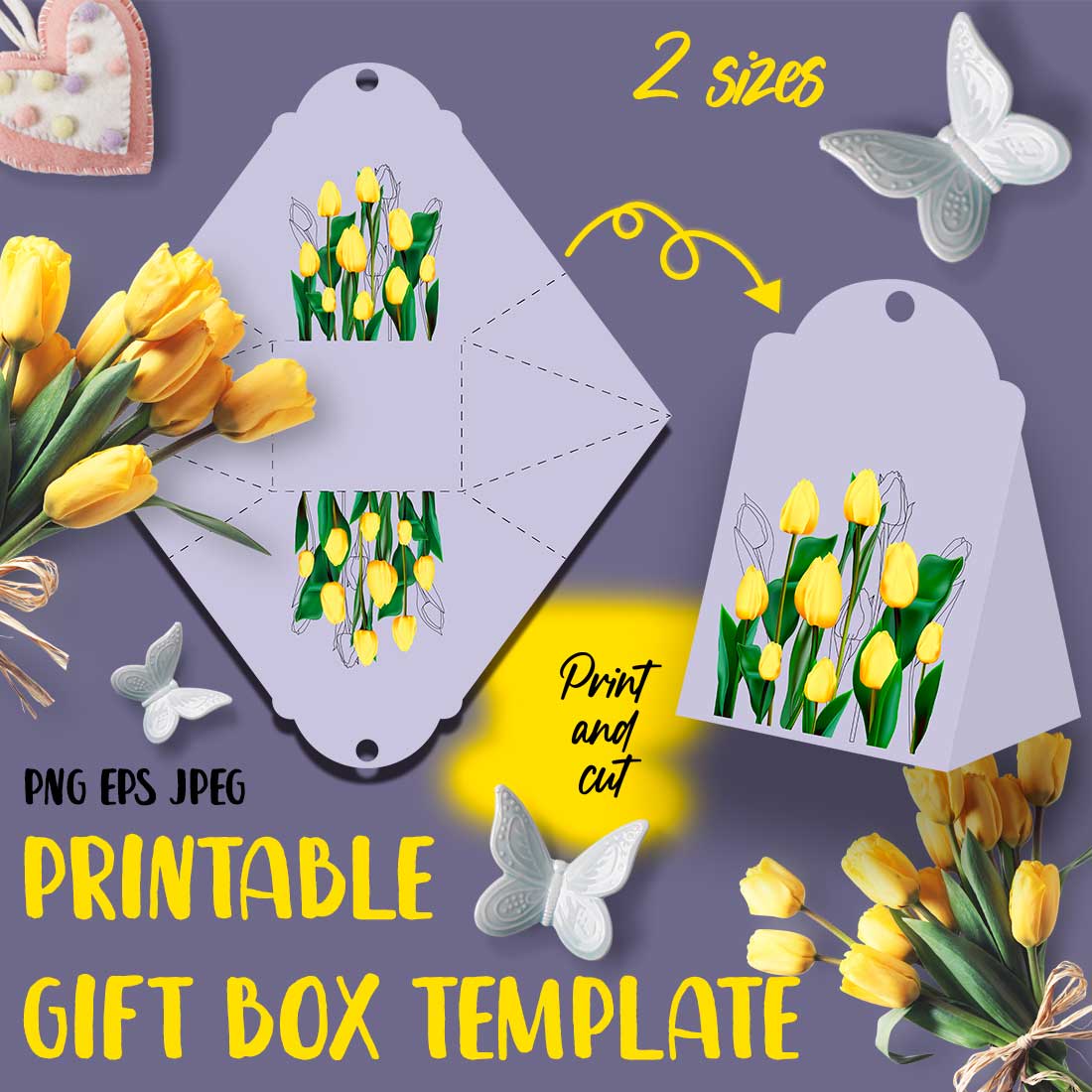 gift box for Mothers Day or March 8th PNG cover image.