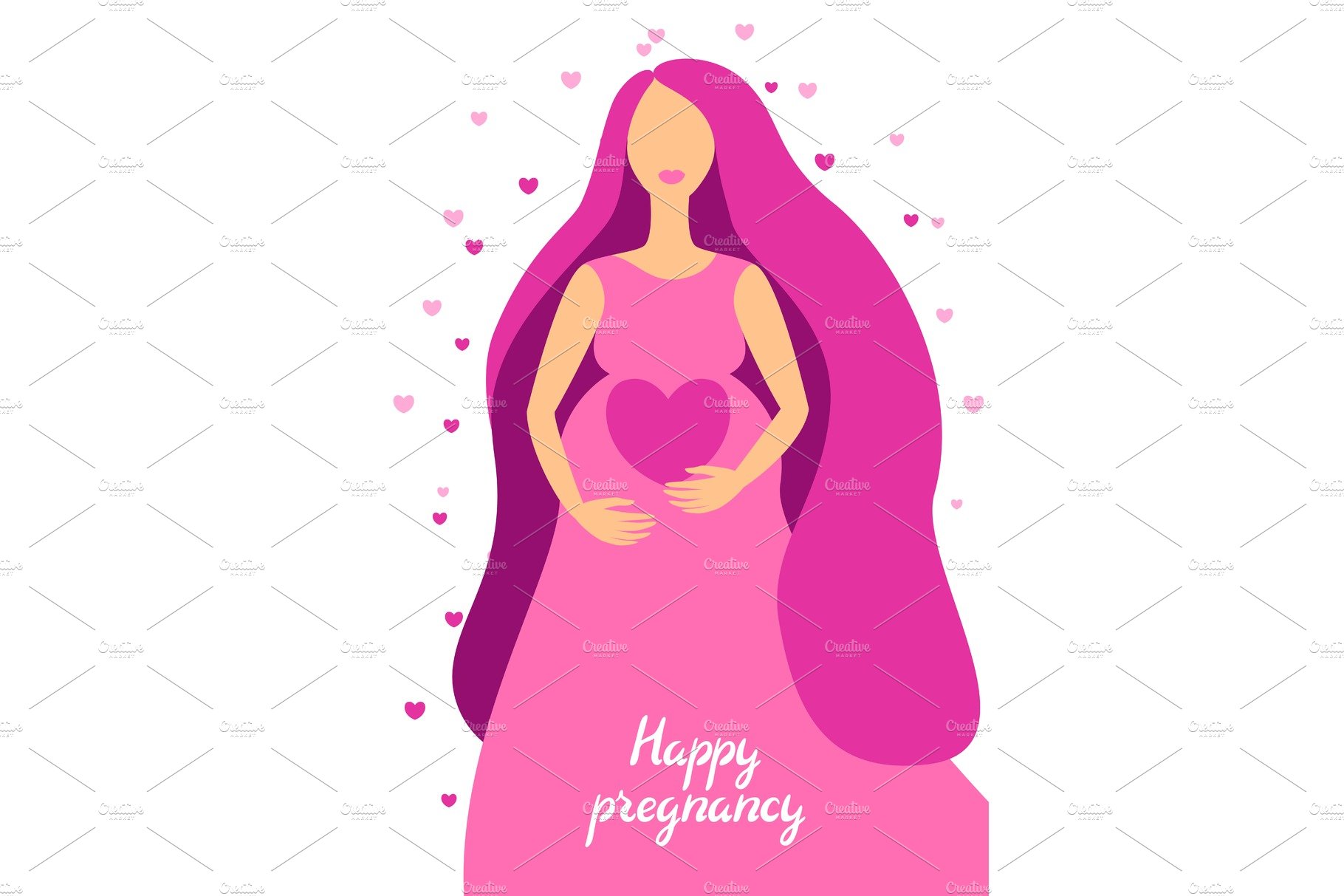 Happy pregnancy. Pretty pregnant cover image.