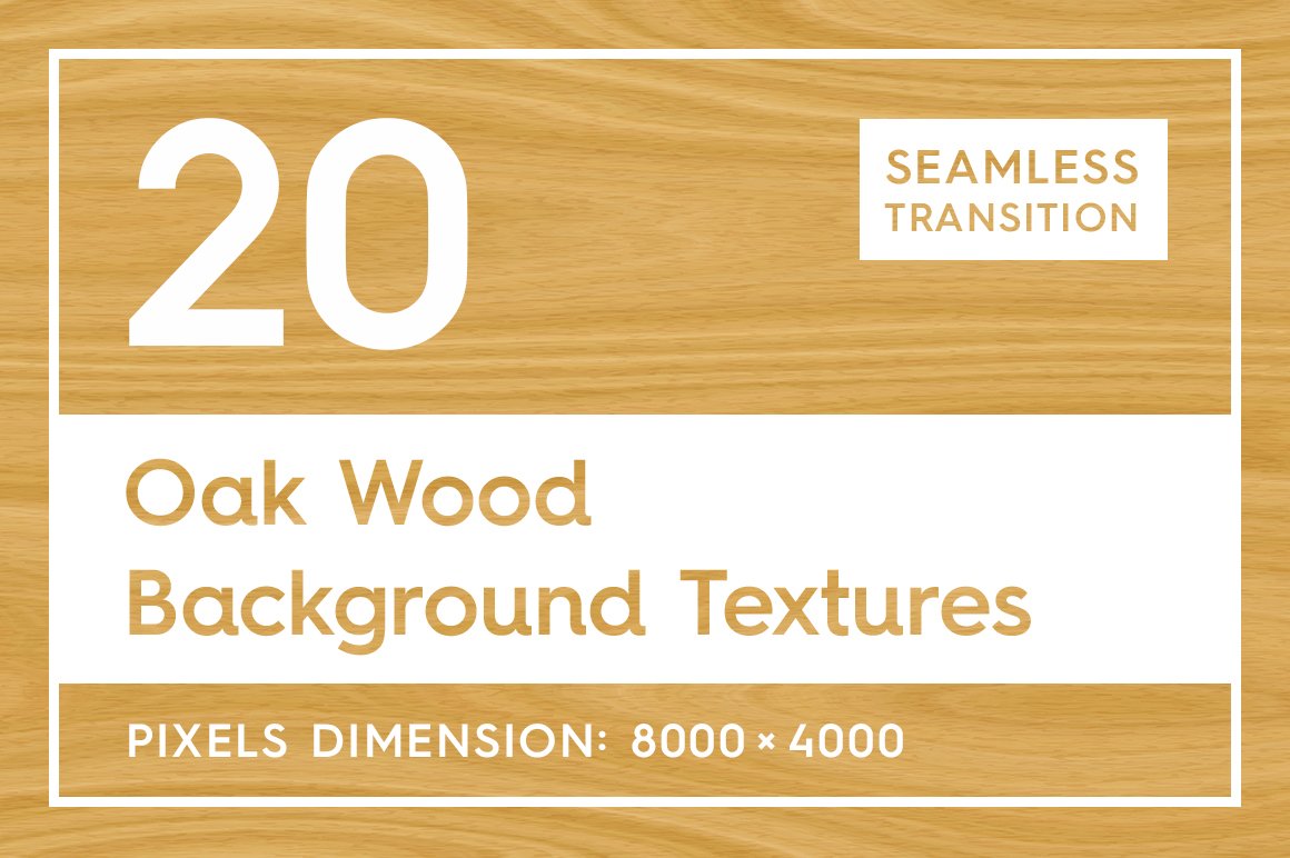 20 Oak Wood Background Textures cover image.