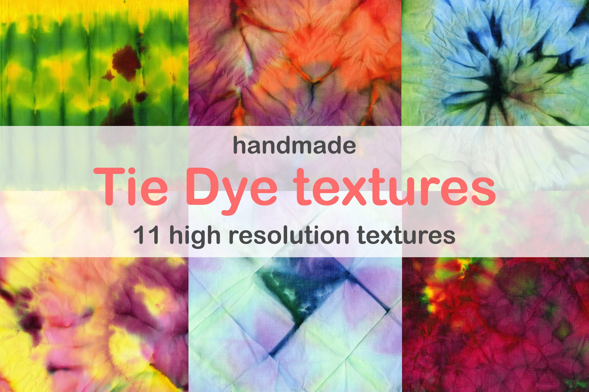 Tie Dye textures cover image.